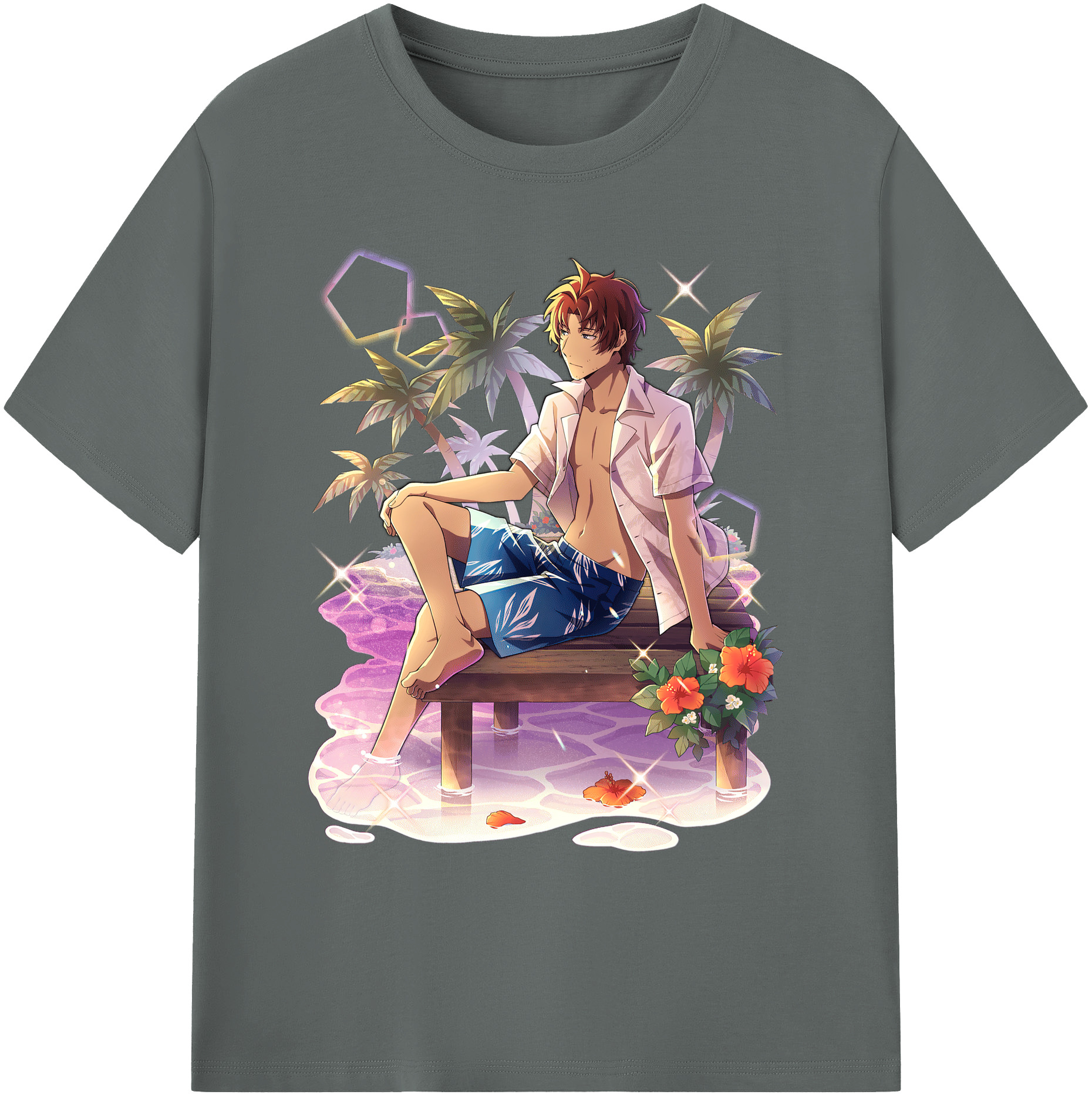 （画像用） 文豪ストレイドッグス Bungo Stray Dogs 綿100％ メンズ半袖Tシャツ｜肌触りやわらか＆通気性